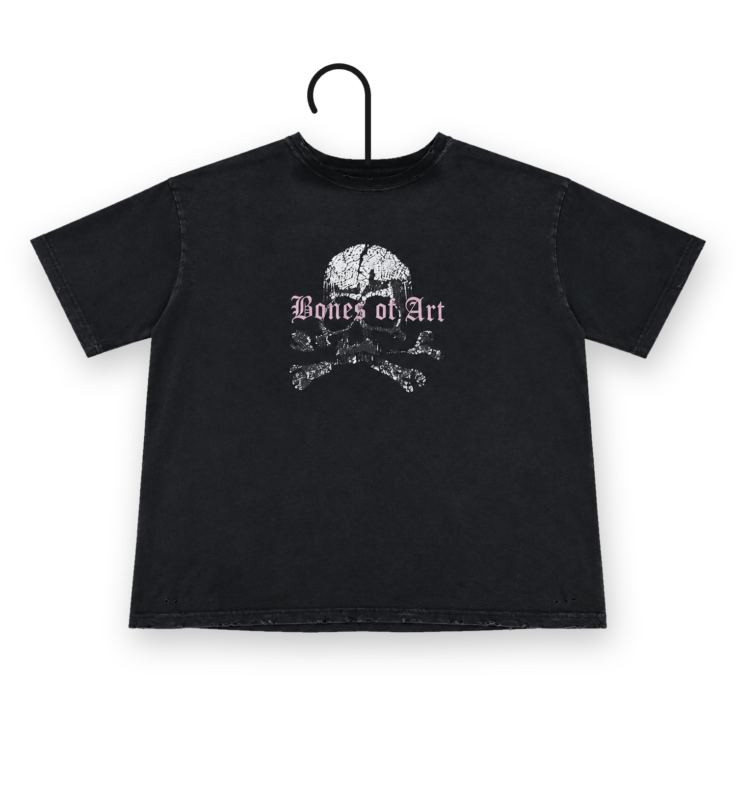 Black skully t